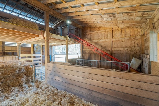 view of horse barn