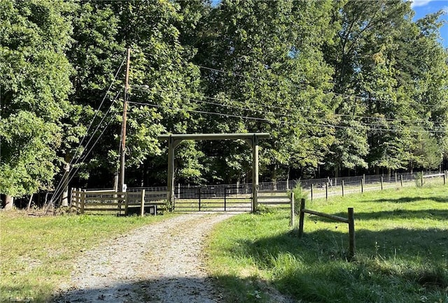 view of road