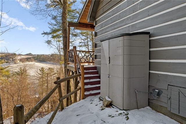 exterior details with stairway