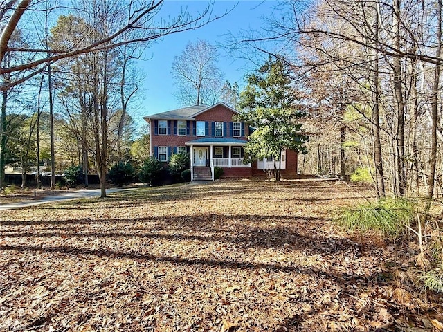 view of front of home with covered porch