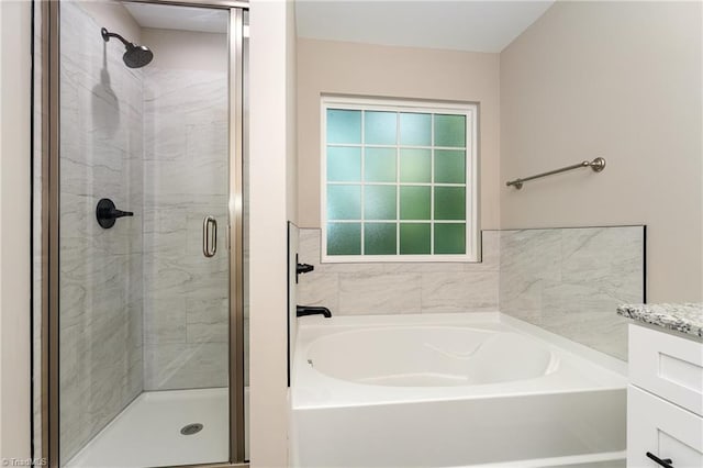 512 Guilford Ave, High Point, NC 27262 - full bath featuring a shower stall, a bath, and vanity