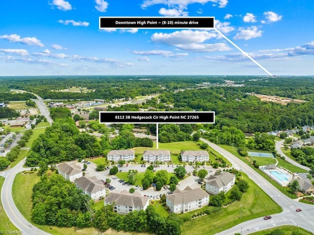 6112 Hedgecock Cir Unit 3B, High Point, NC 27265 - bird's eye view of a forest