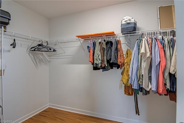 4548 River Gate Dr, Clemmons, NC 27012 - walk in closet featuring wood finished floors