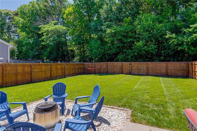 4548 River Gate Dr, Clemmons, NC 27012 - view of yard featuring a fire pit