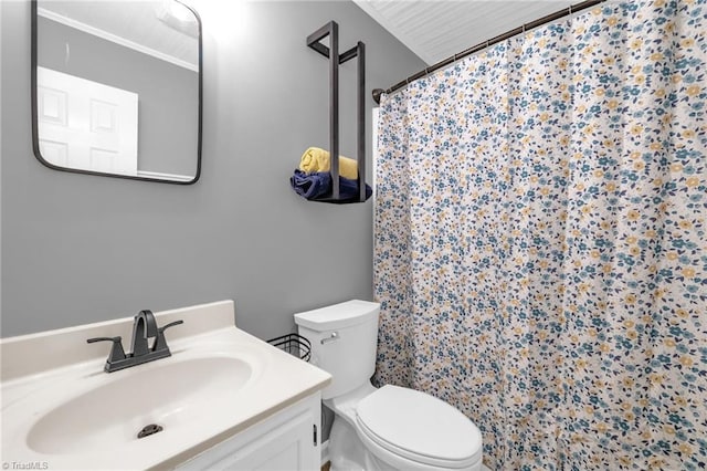 6937 US Highway 158, Stokesdale, NC 27357 - full bath featuring vanity and a shower with shower curtain