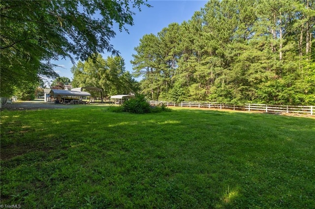 6937 US Highway 158, Stokesdale, NC 27357 - view of yard with a carport