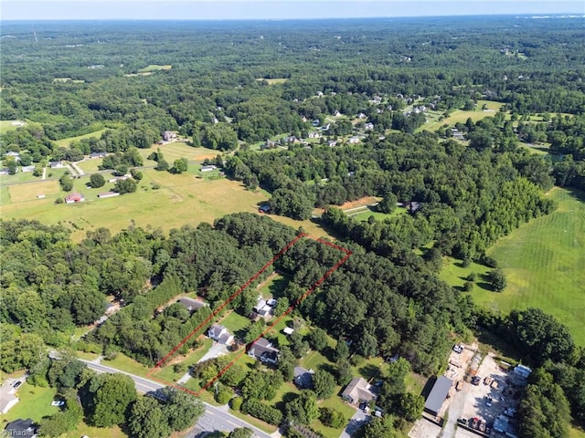 6937 US Highway 158, Stokesdale, NC 27357 - view of property location featuring a forest and property boundaries highlighted
