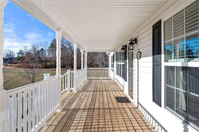 view of wooden terrace