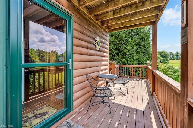 240 Deer Knoll Dr, Piney Creek, NC 28663 - view of deck