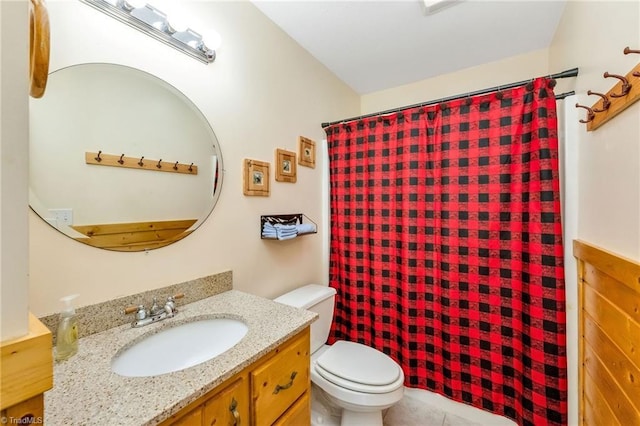 240 Deer Knoll Dr, Piney Creek, NC 28663 - bathroom featuring vanity and a shower with curtain