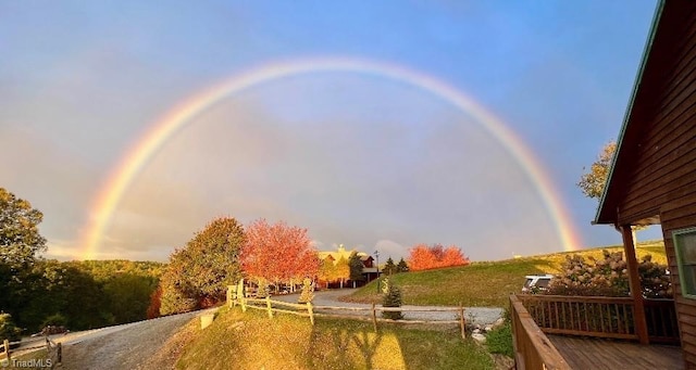240 Deer Knoll Dr, Piney Creek, NC 28663 - view of yard at dusk