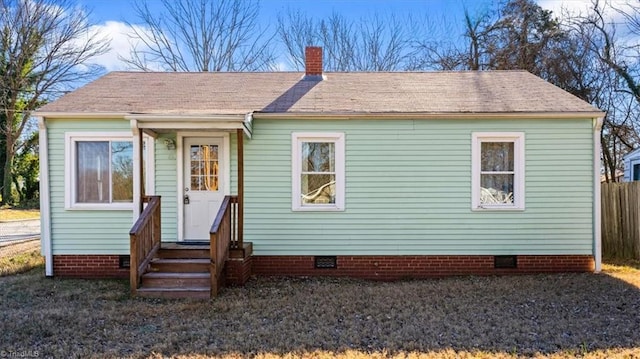 view of rear view of house