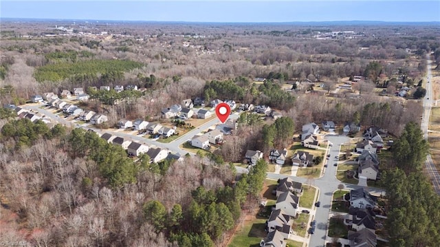 bird's eye view featuring a residential view