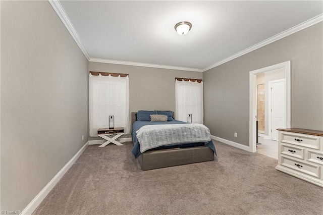 817 Jefferson Rd, Greensboro, NC 27410 - bedroom with ornamental molding, carpet, and baseboards