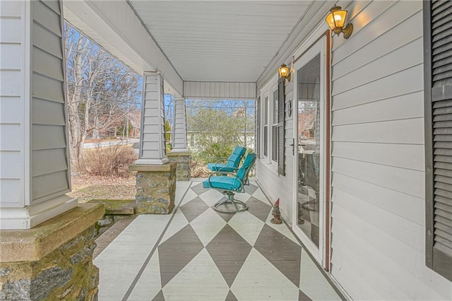 view of sunroom