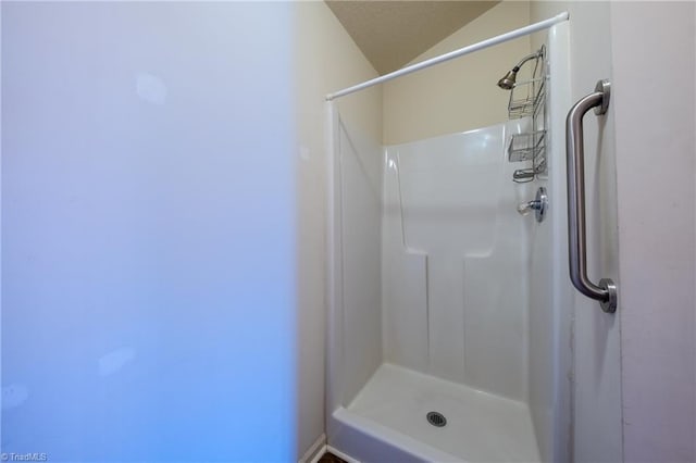 bathroom with a shower