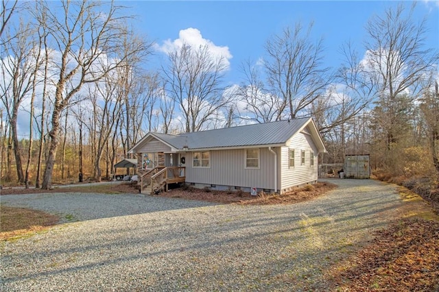 view of front of property with covered porch