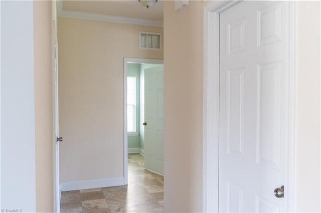 4008 Meadow Valley Dr, High Point, NC 27265 - hallway featuring crown molding and baseboards