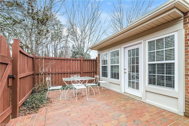 3905 Valley Ct Unit F, Winston-Salem, NC 27106 - view of patio / terrace with outdoor dining area