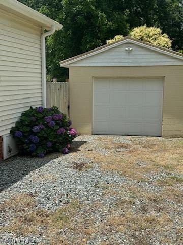 502 Eighth St, Mebane, NC 27302 - detached garage with driveway