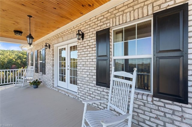 view of patio with covered porch