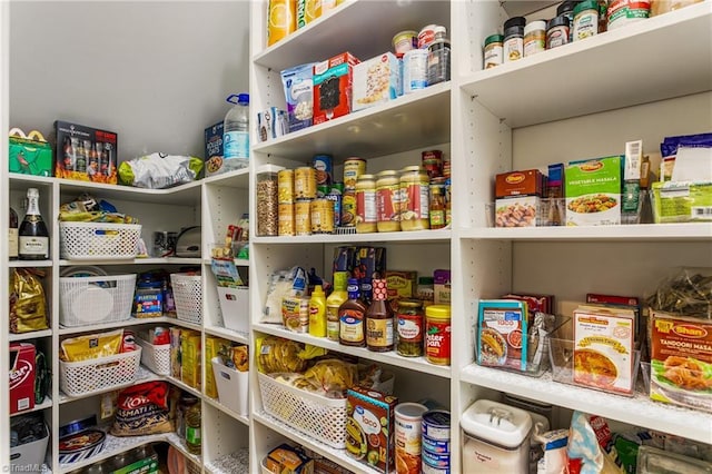 view of pantry