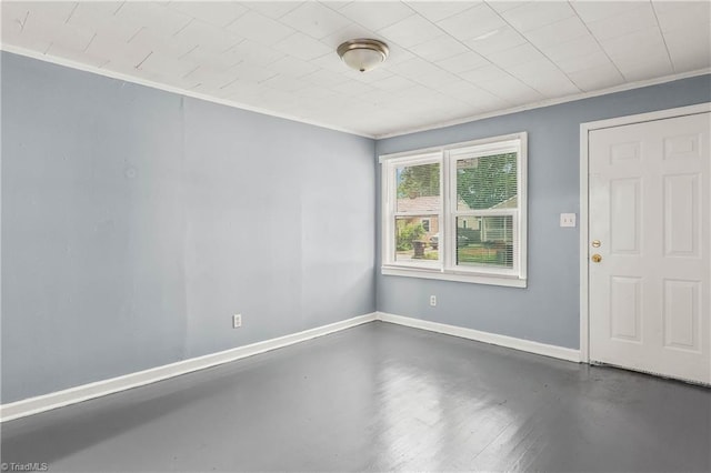 415 White Oak St, High Point, NC 27260 - empty room featuring ornamental molding and wood finished floors