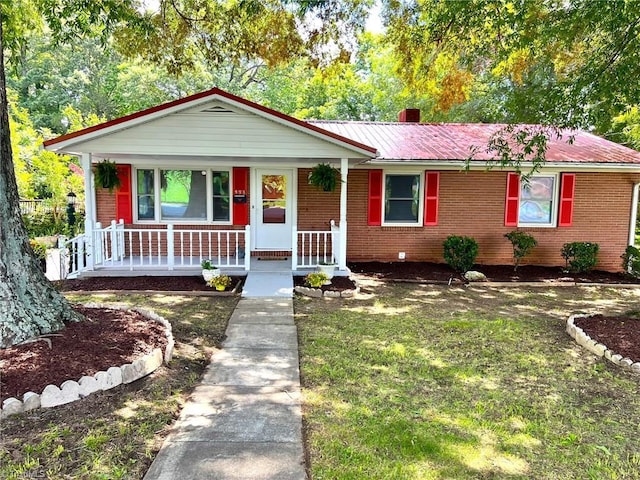 view of front of house featuring covered porch