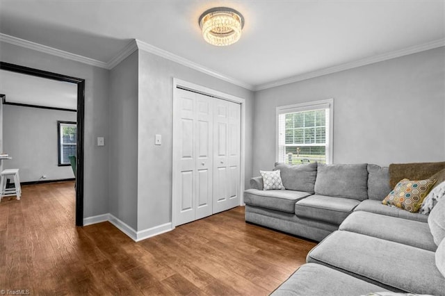 1449 NC Highway 150 W, Summerfield, NC 27358 - living area with wood finished floors and ornamental molding