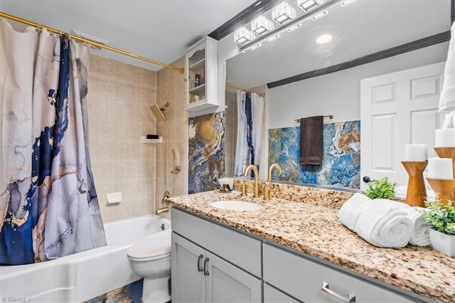 1449 NC Highway 150 W, Summerfield, NC 27358 - bathroom with shower / bathtub combination with curtain and vanity