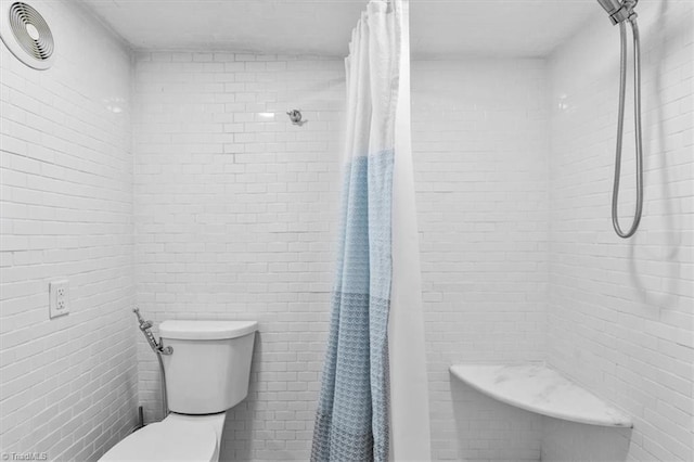 1449 NC Highway 150 W, Summerfield, NC 27358 - full bathroom featuring toilet and tiled shower