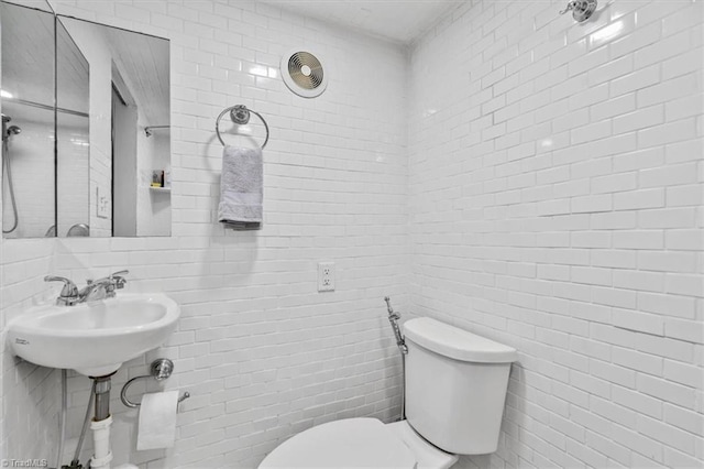 1449 NC Highway 150 W, Summerfield, NC 27358 - bathroom with toilet and tile walls