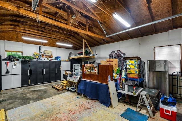 1449 NC Highway 150 W, Summerfield, NC 27358 - garage with freestanding refrigerator