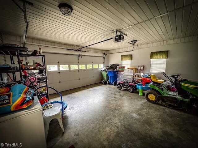 525 Bennett St, Mount Airy, NC 27030 - garage featuring a garage door opener