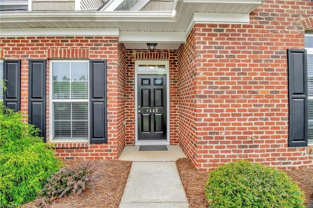 1442 Crestlawn Trl, Pfafftown, NC 27040 - property entrance with brick siding