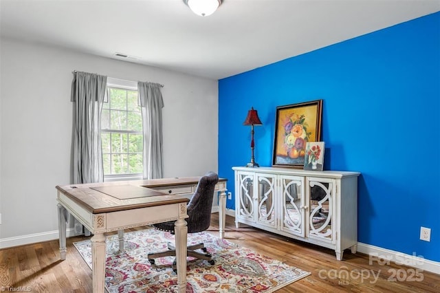 845 Montgomery Ct, Walnut Cove, NC 27052 - office with baseboards and wood finished floors