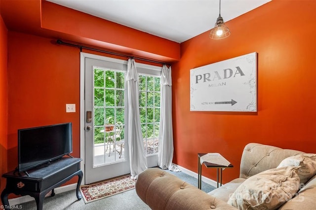 845 Montgomery Ct, Walnut Cove, NC 27052 - doorway featuring carpet floors and baseboards