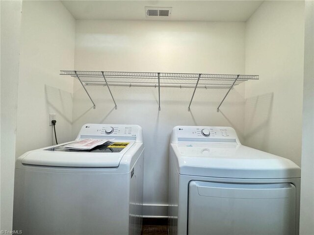 1101 Forrest St, High Point, NC 27262 - laundry room featuring separate washer and dryer