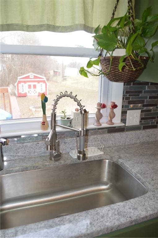 interior details with sink