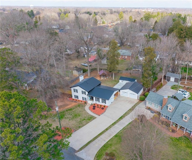 birds eye view of property featuring a residential view