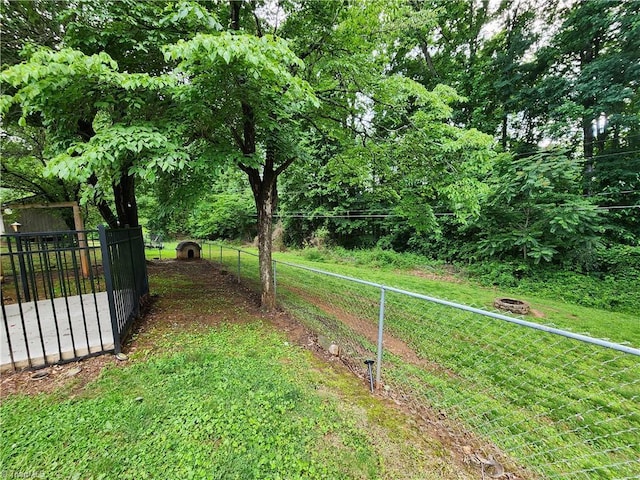 1129 Foxtrot Ct, King, NC 27021 - view of yard featuring an outdoor fire pit