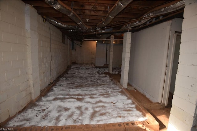 view of basement