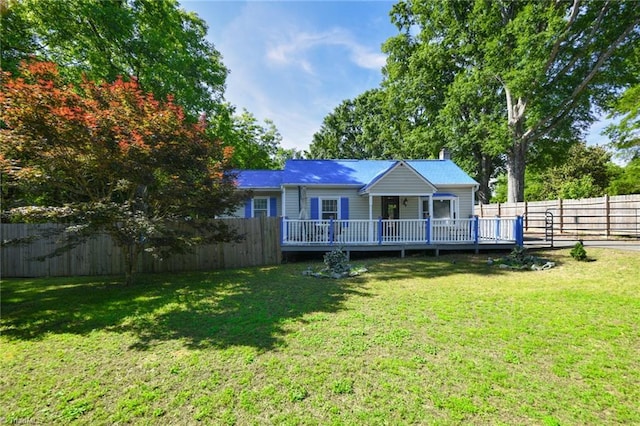1449 NC Highway 150, Summerfield, NC 27358 - rear view of property with a wooden deck