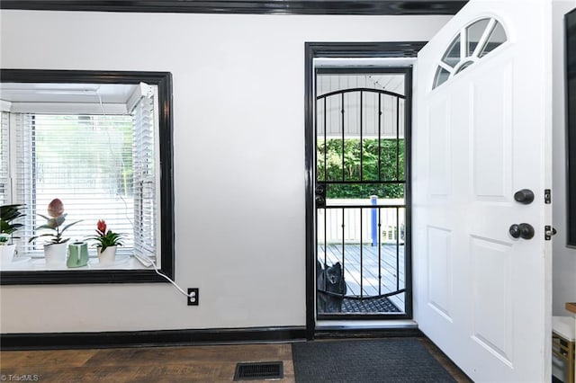 1449 NC Highway 150, Summerfield, NC 27358 - doorway to outside with dark wood-type flooring