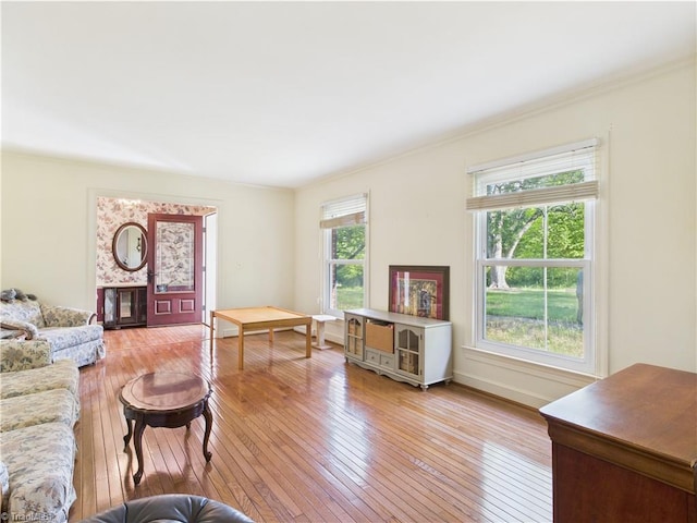 4208 Aberdare Dr, High Point, NC 27265 - living room with light wood finished floors