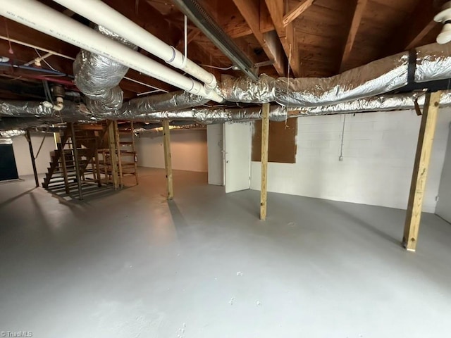 4420 Chebar Dr, Pfafftown, NC 27040 - view of unfinished basement