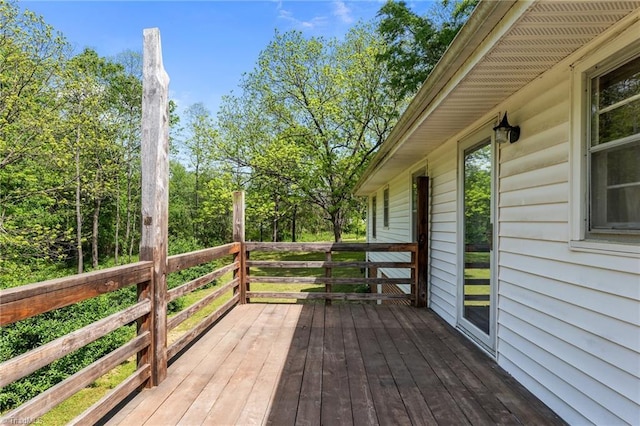 view of deck