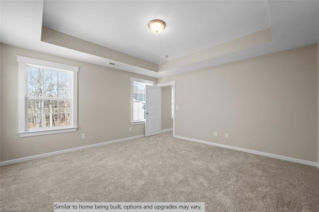 4095 Stallion St Lot 19, High Point, NC 27262 - carpeted spare room featuring a raised ceiling and baseboards