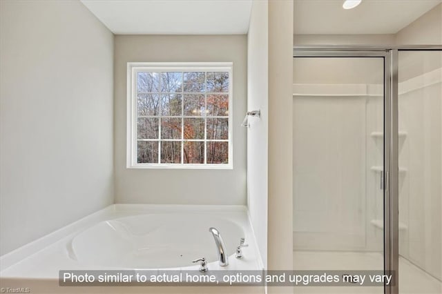 4095 Stallion St Lot 19, High Point, NC 27262 - full bathroom with a stall shower and a bath