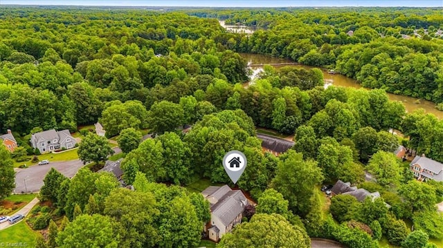 6 Yardarm Ct, Greensboro, NC 27455 - bird's eye view of a forest